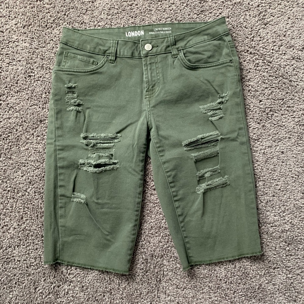 London High Rise Bermuda Pants